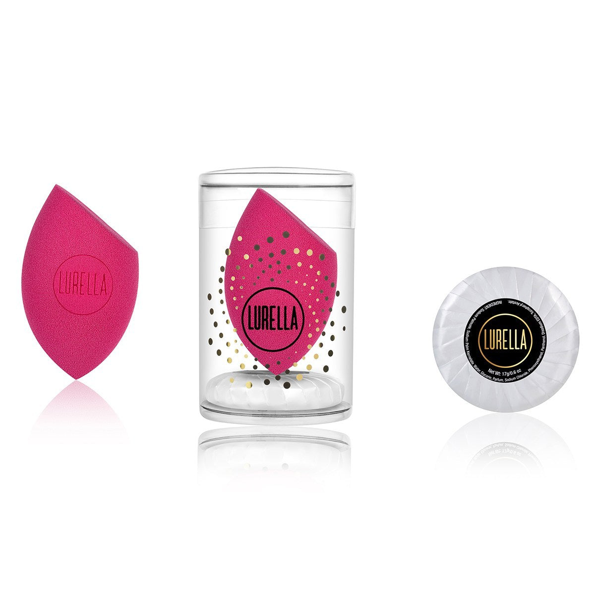 Angled Beauty Sponge for Flawless Makeup Application - Hot Pink | Perfect for Foundation, Blending & Contouring | Ideal for Professional & Everyday Makeup
