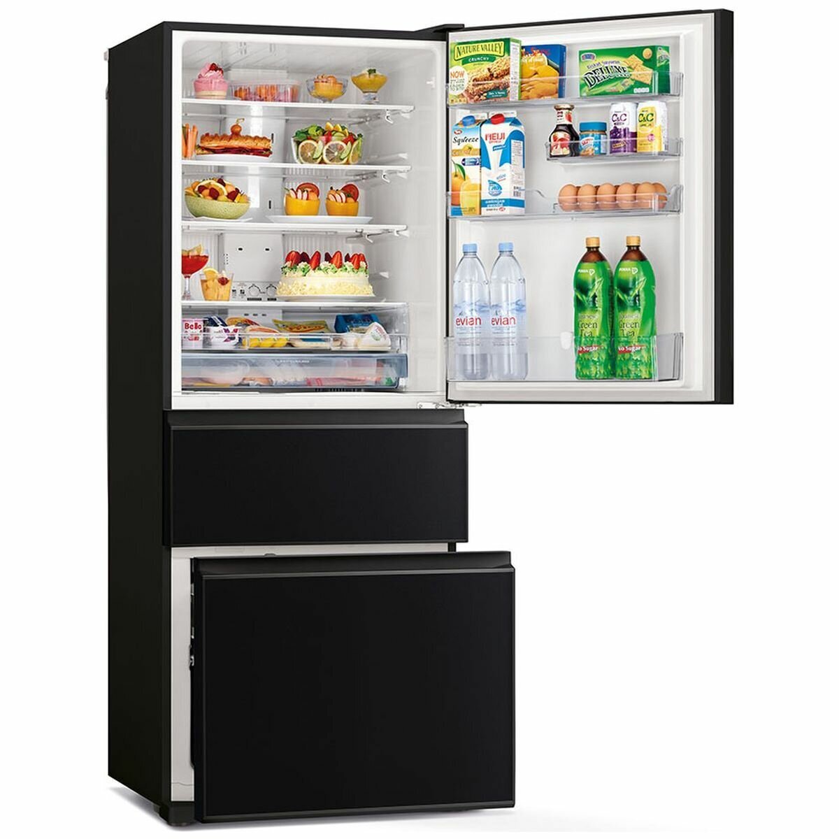 Mitsubishi Electric 450L Bottom Mount Refrigerator MR CGX450ER GBK - Energy Efficient, Spacious Freezer for Home & Restaurant Use