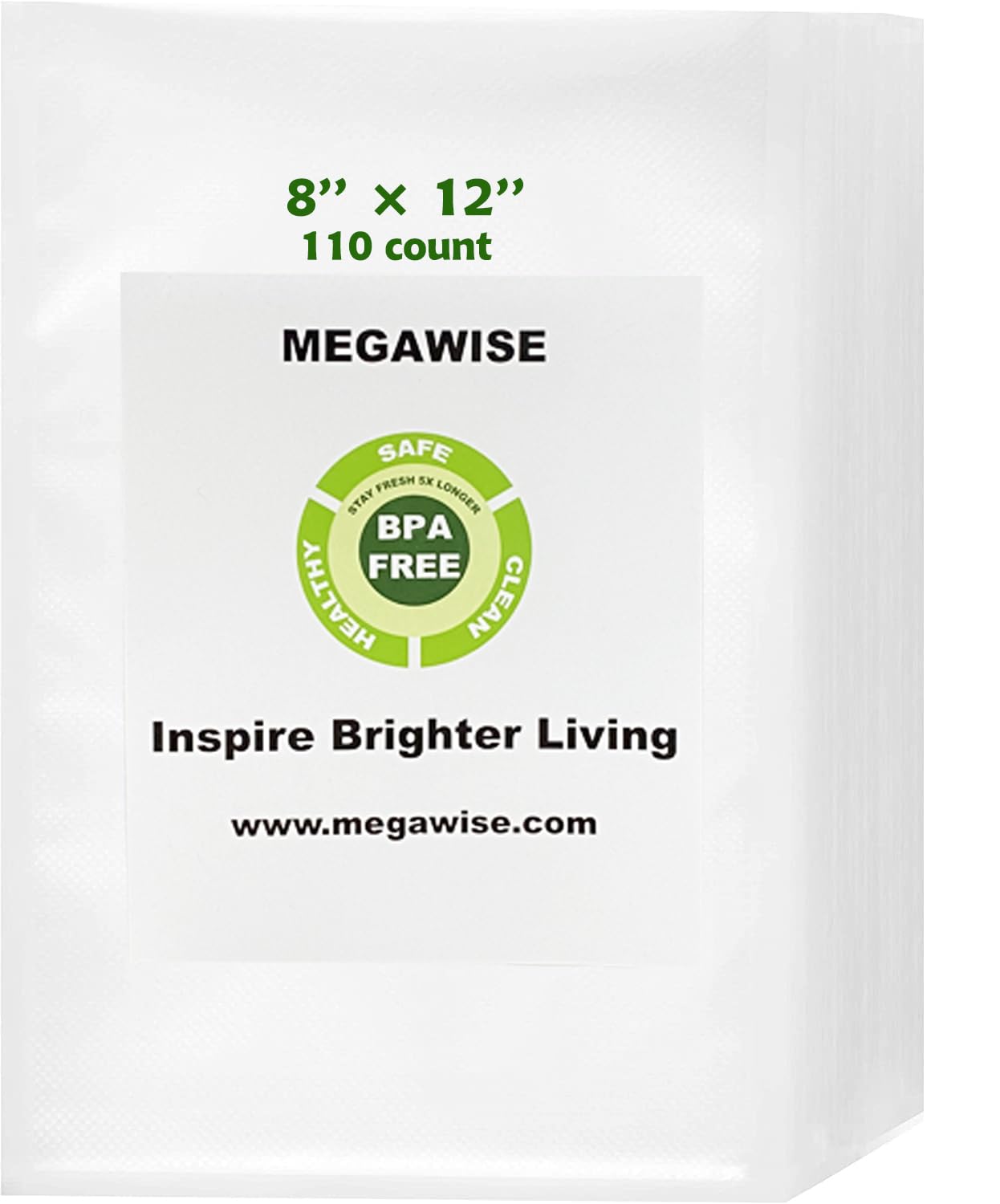 MegaWise Vacuum Sealer Machine with 80kPa Strong Suction - Includes Bags & Cutter (8