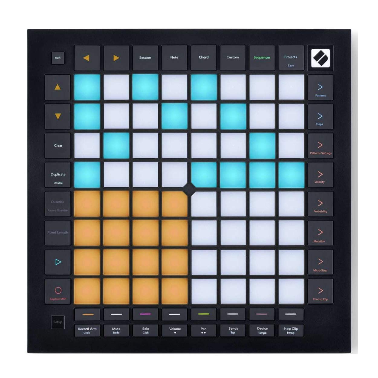 Novation Launchpad Pro MK3 MIDI Controller Bundle with Studio Headphones & 4-Port USB Hub - Perfect for Music Production, DJing & Live Performances