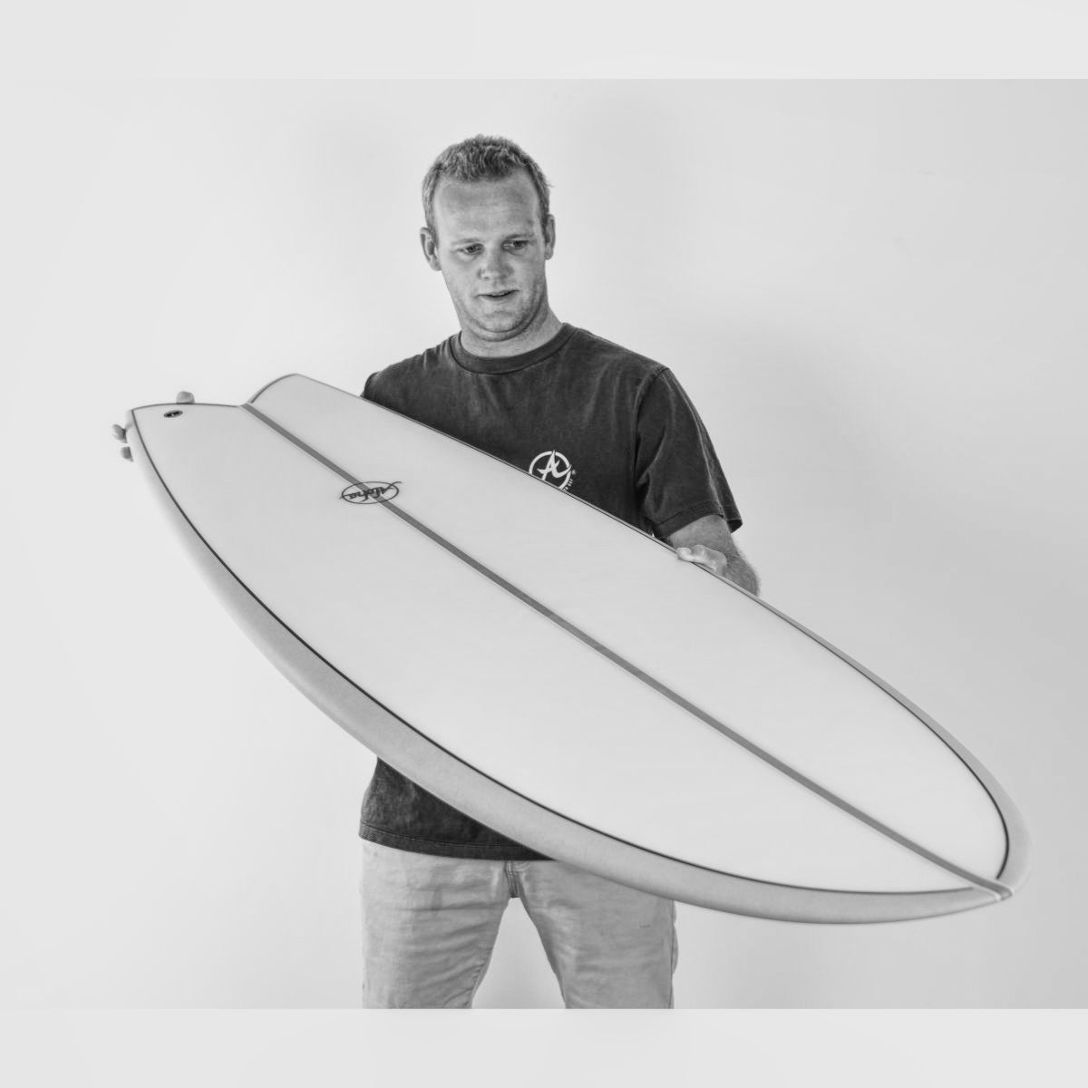 Aloha Keel Twin 6'4 Surfboard - Premium PU Construction - Blue Futures Fins - Perfect for Small Waves & Beach Cruising