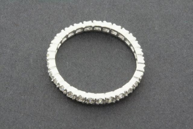 Multi-Cubic Zirconia Band Ring for Women - Elegant & Sparkling Fashion Jewelry for Parties, Weddings & Special Occasions