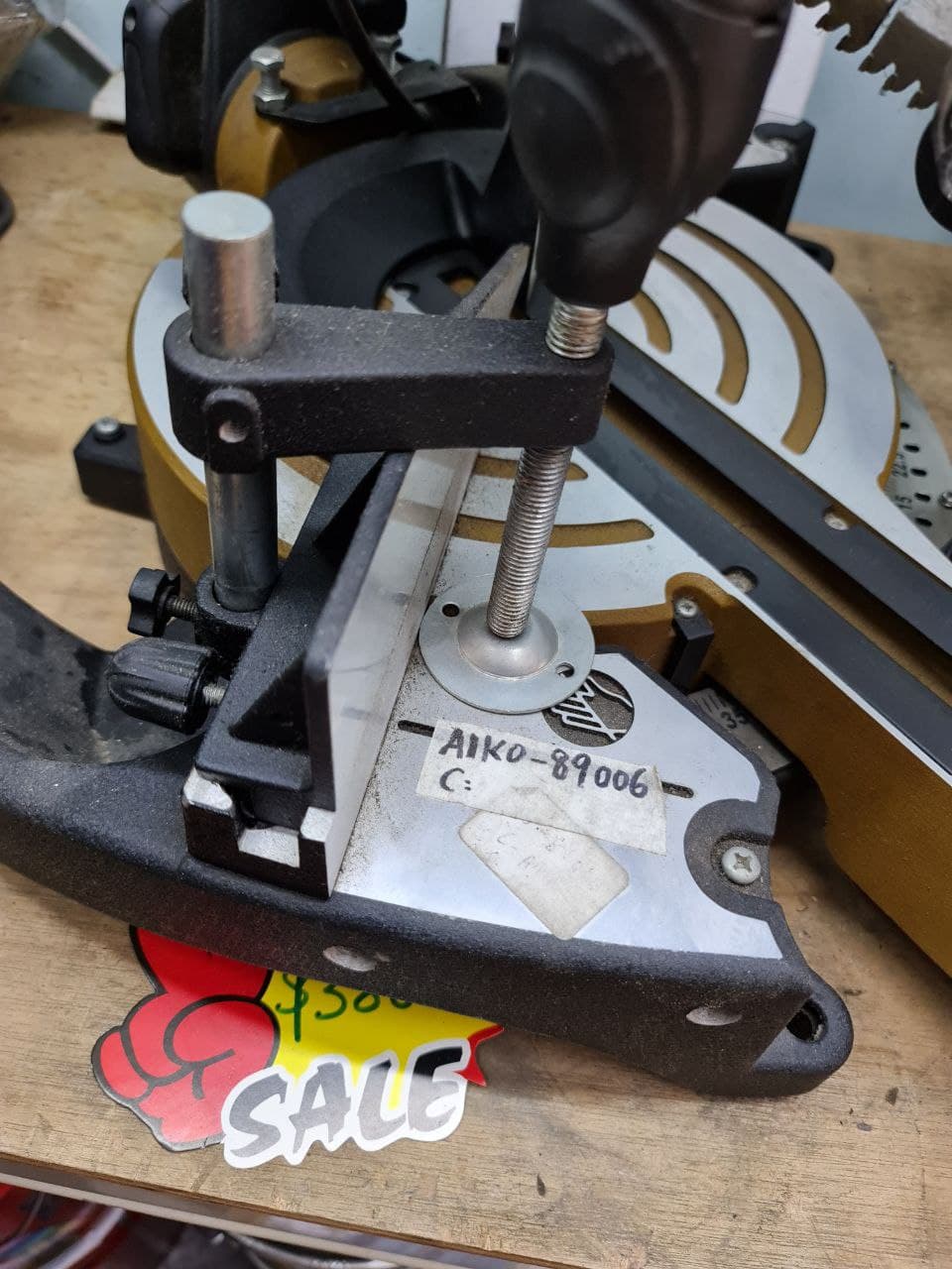 Aiko 10-Inch (255mm) Slide Miter Saw with 10x25.4mmx100T Aluminum Blade - Model AIKO 89006 | Perfect for Woodworking, DIY Projects, and Professional Carpentry