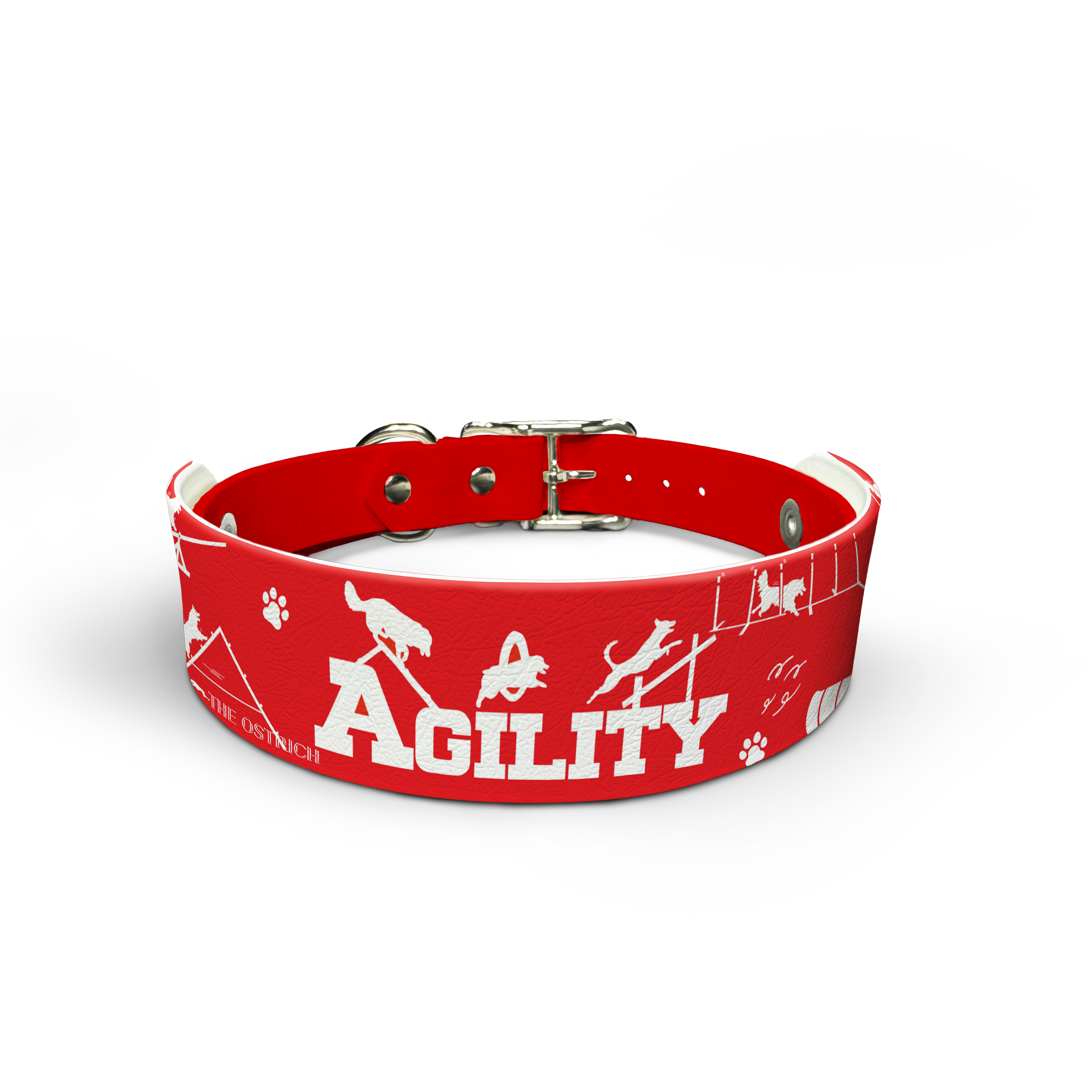 Agility Training Set for Dogs - Red Snappy Collar & Top - Perfect for Dog Agility Courses, Outdoor Play & Pet Training