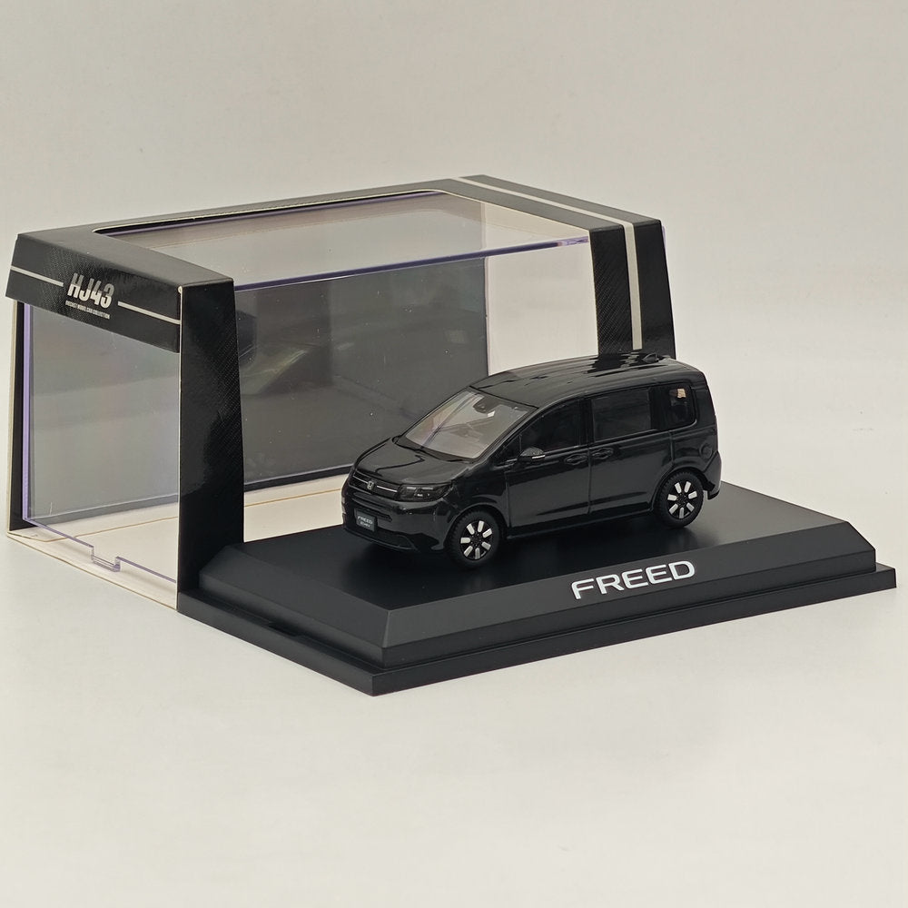 1/43 Scale Honda FREED Crystal Black Pearl Diecast Model Car by Hobby Japan - HJ431009BK - Collectible Miniature Vehicle for Display & Gifts
