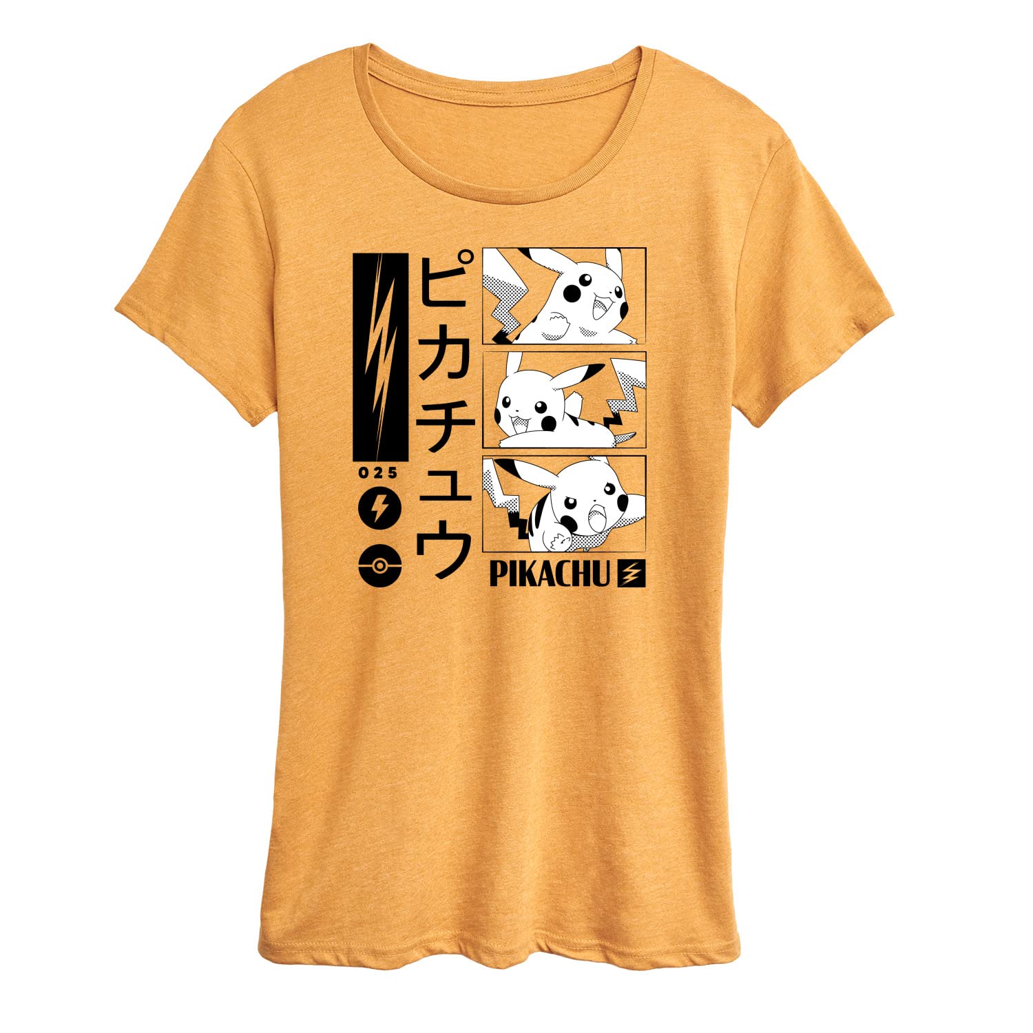 Pokémon Pikachu Manga Panels Women's Graphic T-Shirt | Short Sleeve Cotton Tee | Anime Fashion for Casual Wear & Cosplay