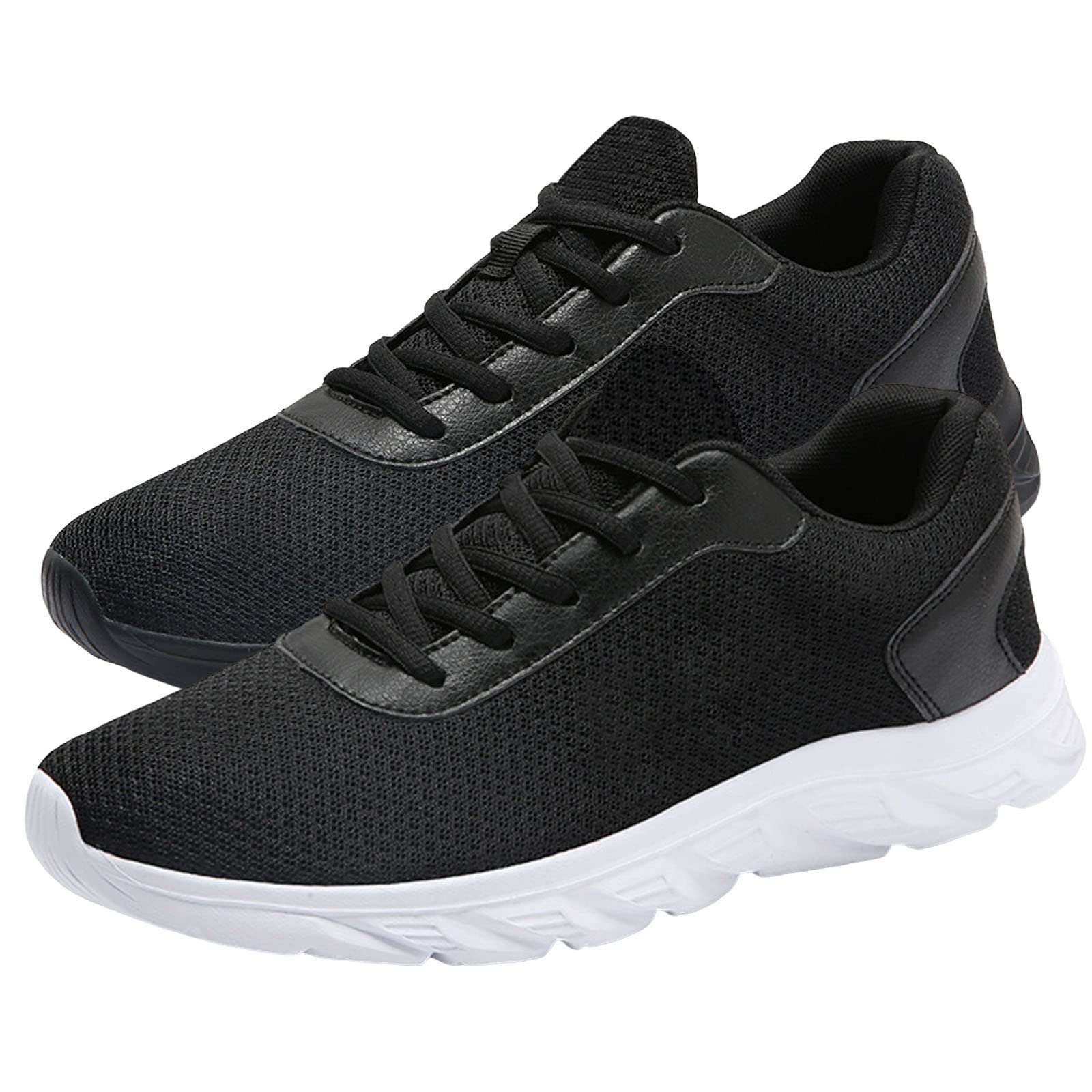 **Men's Breathable Mesh Sports Shoes - Lightweight Non-Slip Lace-Up Trainers for Running, Gym & Summer Casual Wear**