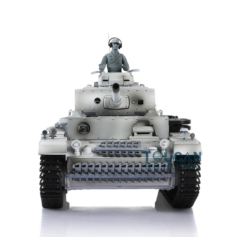 Henglong 1/16 Scale 7.0 Customized Panzer III L RTR RC Tank Model 3848 with 360° Rotating Turret, Metal Tracks, Idler Sprocket & Road Wheels - Perfect for Military Enthusiasts, Collectors and RC Tank Battles