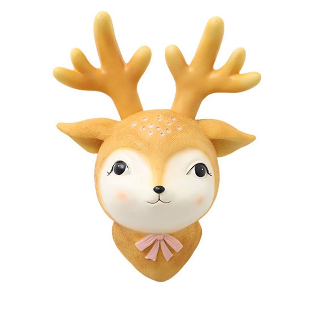 Cartoon Deer Wall Decor - Kids Room Hanging Ornament for Bedroom, Study & Living Room - Creative Interior Decoration for Children's Spaces - Perfect for Nursery, Playroom & Birthday Party Decor