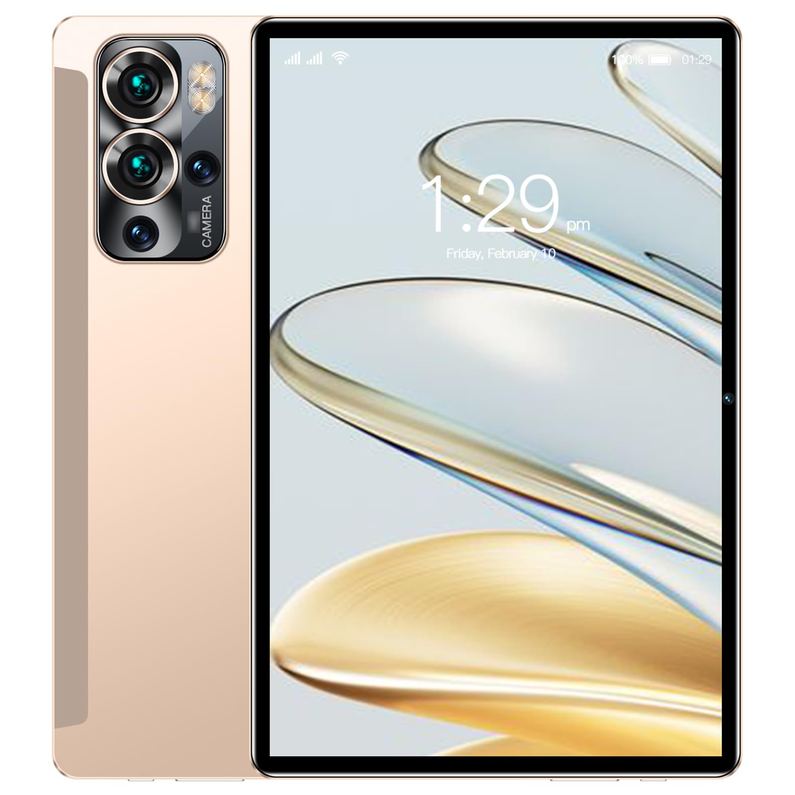 10.1 Inch Android Tablet with 6GB RAM 128GB Storage - Full HD 1080P Display, Octa-Core Processor, 4G LTE Calling, Android 13 OS, Expandable Memory - Perfect for Work, Study, and Entertainment