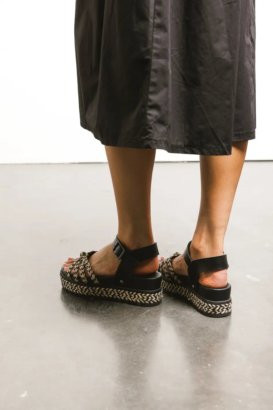 Kehlani Black Platform Sandals for Women - Comfortable & Stylish Summer Shoes for Beach, Party, and Casual Wear