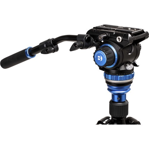 Benro A3883 Travel Angel Aero Video Tripod Kit with Levelling Column & S6PRO Head - Lightweight Aluminum Tripod for Travel Photography, Vlogging & Outdoor Shooting