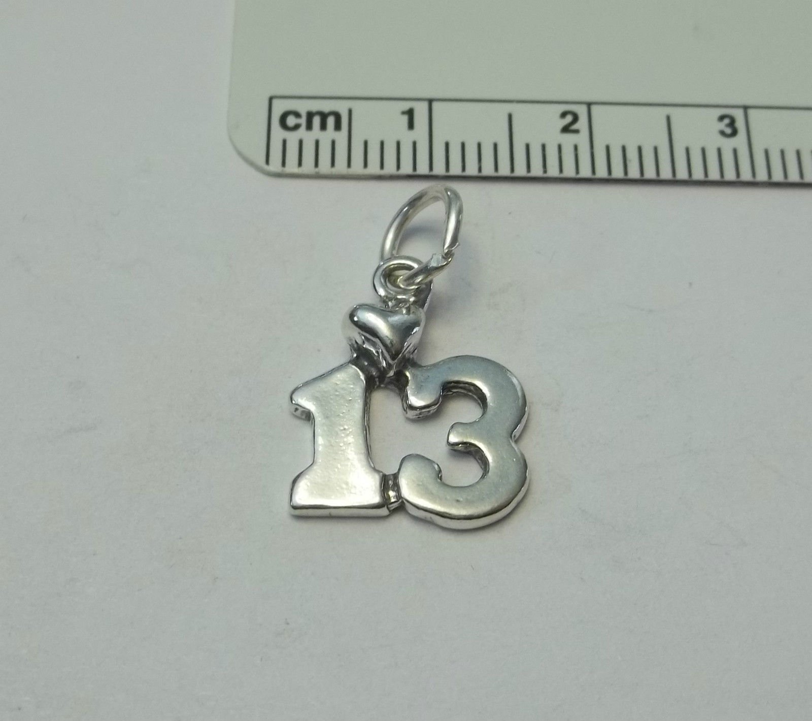 13/13th Birthday Sterling Silver 15x14mm Heart Charm - Jewelry Making Supplies, Pendant & Bracelet DIY Crafting | Perfect for Birthday Gifts, Friendship Bracelets & Handmade Jewelry Projects