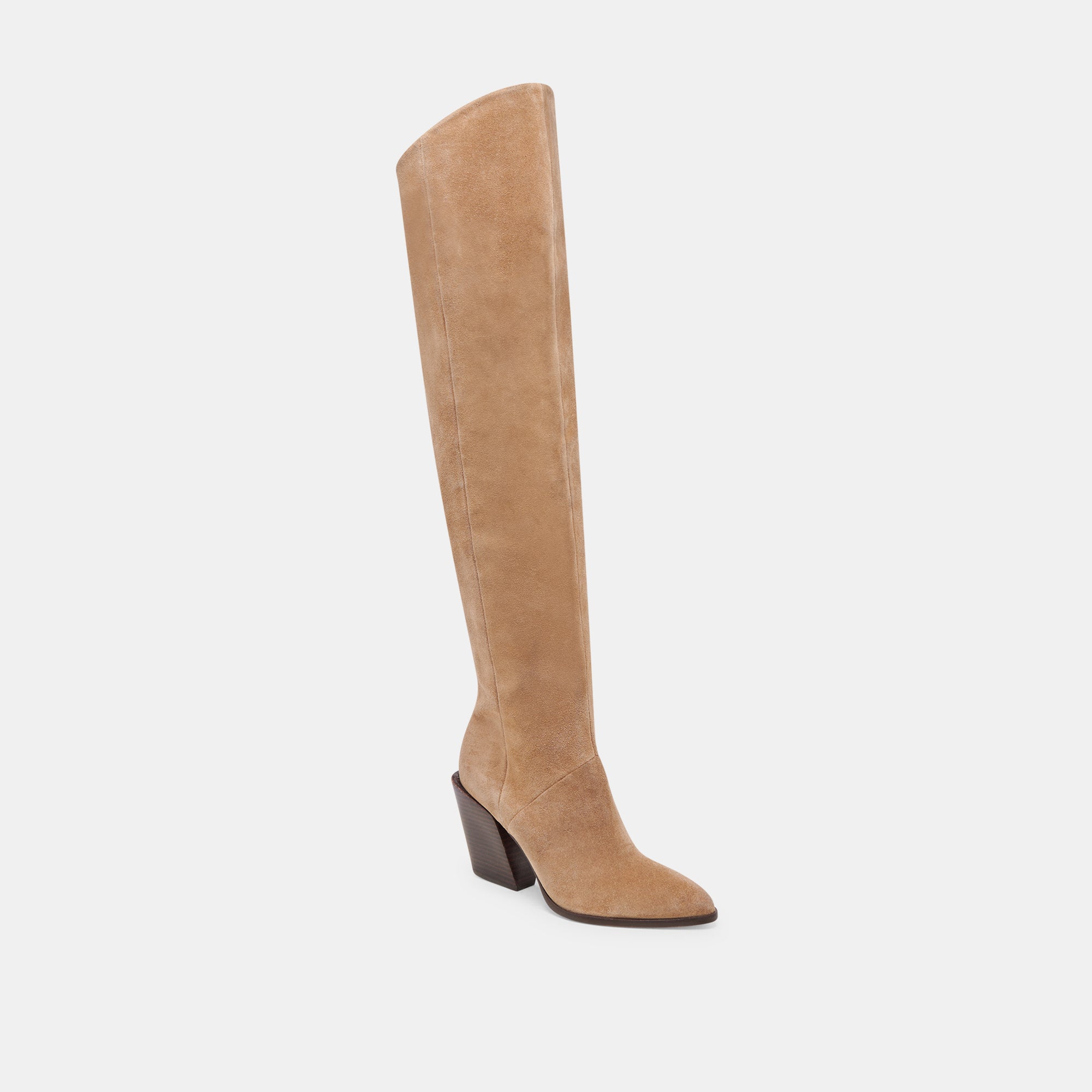 Lupin Wide Calf Boots in Mushroom Suede – Comfortable & Stylish Ankle Boots for Women – Perfect for Casual Outfits, Work, and Fall/Winter Fashion