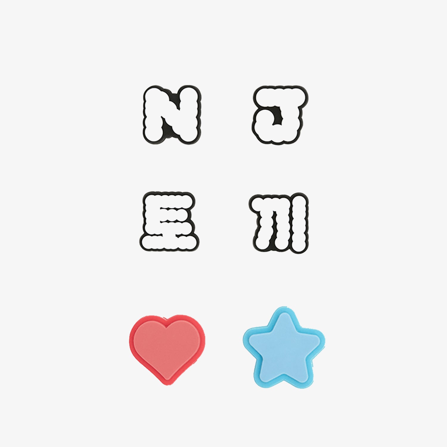 NewJeans Official Light Stick Parts (NJ & Tokki, Heart & Star) - K-Pop Concert Merchandise for Fans & Collectors - Perfect for Concerts, Fan Meetings & Display