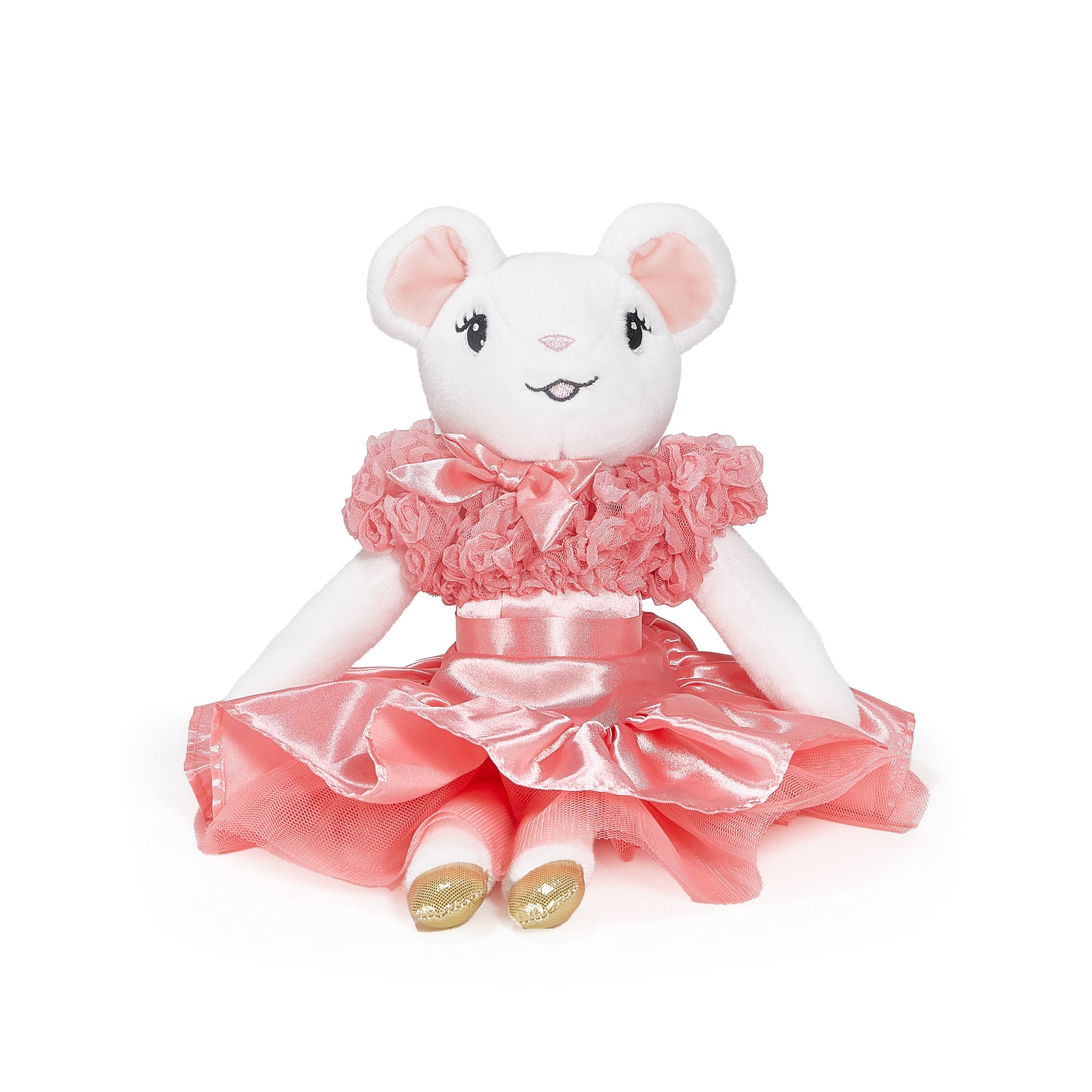 Claris The Mouse Blush Plush Doll - Soft Stuffed Animal Toy for Kids, Perfect for Cuddling, Gifts, and Nursery Decor