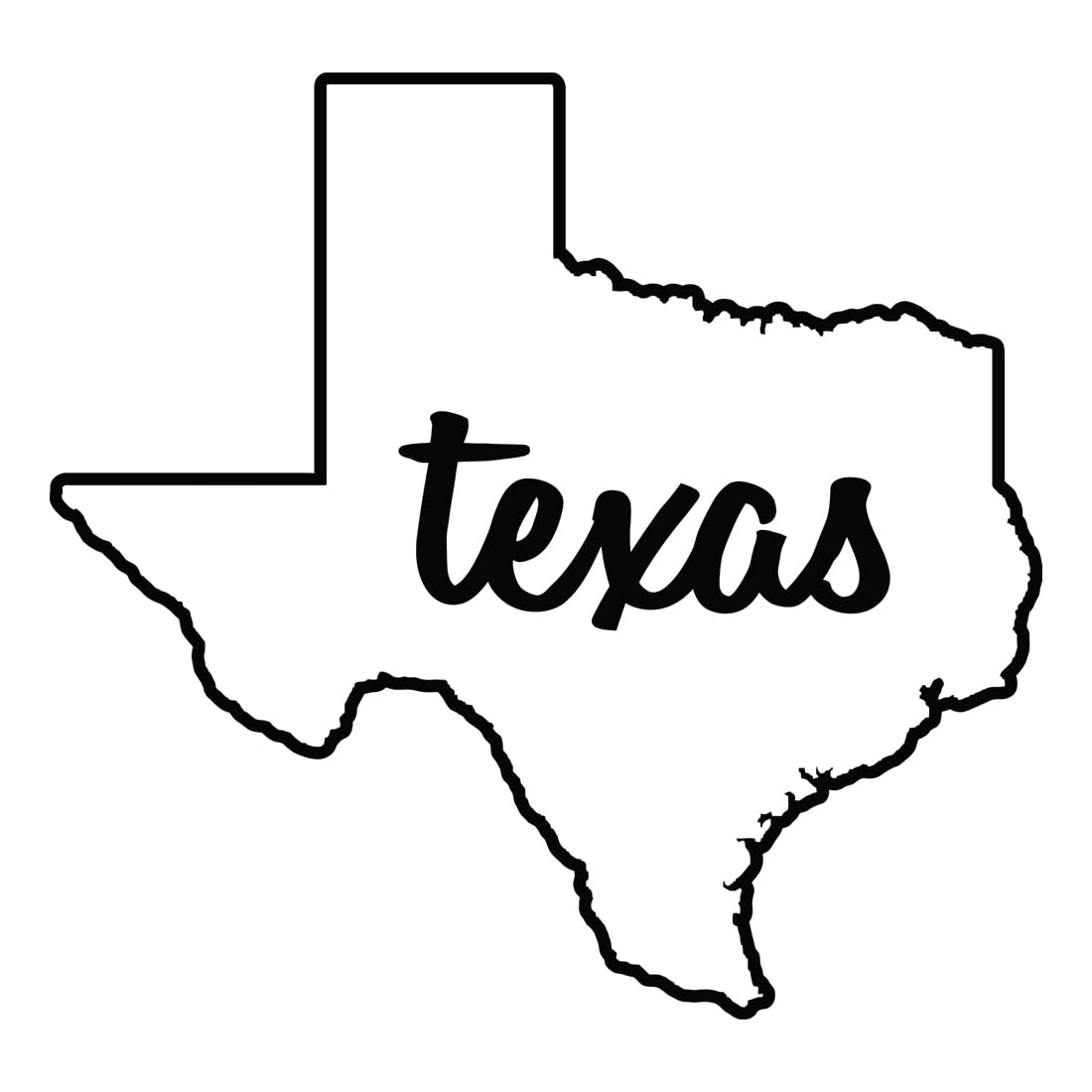 Premium Texas State Map Vinyl Decals (Set of 2) - Waterproof Stickers for Laptop, Phone, Car, Helmet, Mug & Wall Decor - Perfect for Home, Office, Travel & Gifts