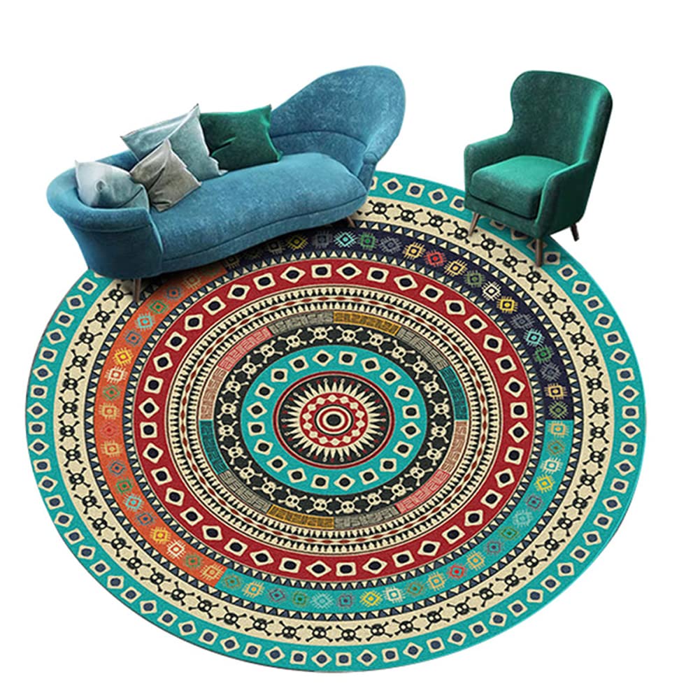**Round Low-Pile Office Chair Mat – Non-Slip Hardwood Floor Protector & Decorative Rug for Rolling Chairs, Desks & Workspaces – Perfect for Home Office, Gaming & Computer Use**
