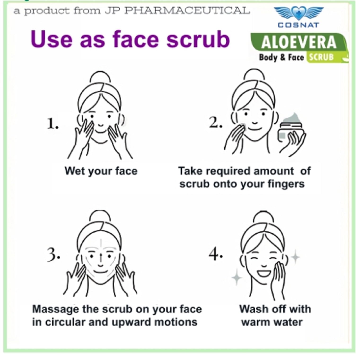 Organic Aloe Vera Body & Face Scrub - 100% Natural Exfoliating Formula for Deep Cleansing, Revitalizing & Gentle Skin Care, 100g - Perfect for Daily Use, Spa Days & Sensitive Skin