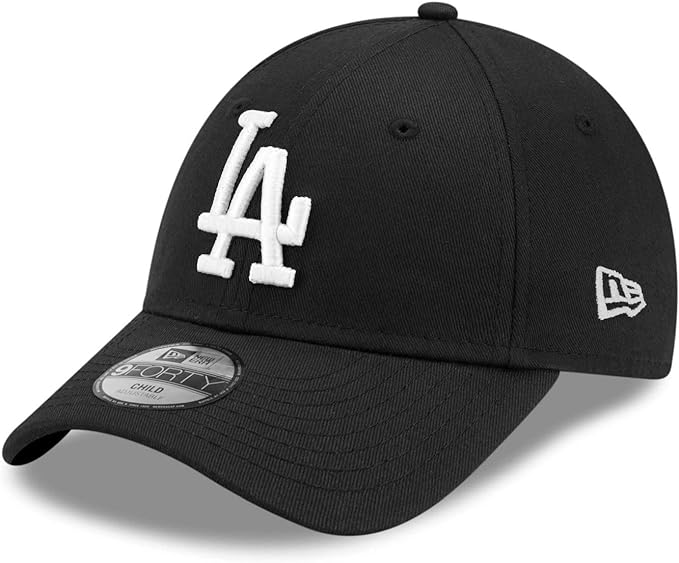 Los Angeles Dodgers New Era 9Forty Adjustable Black Baseball Cap for Kids - Perfect for Baseball Games, Sports Events & Everyday Wear