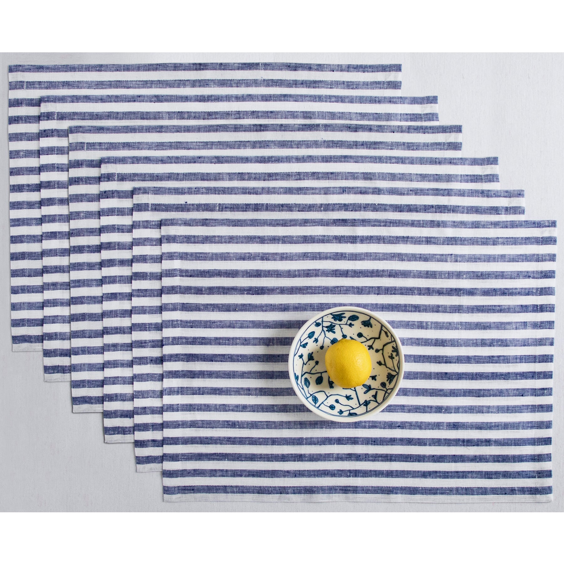 Navy and White Amalfi Stripe