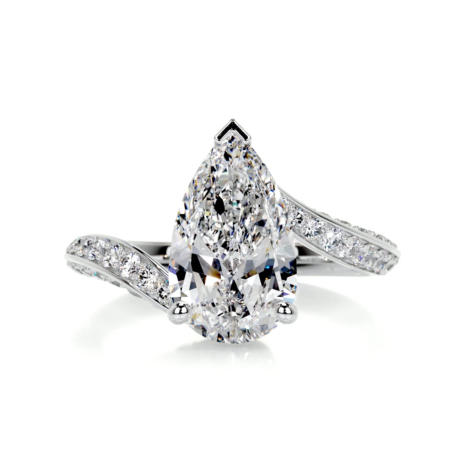 2.5 Carat Pear Cut Moissanite Engagement Ring for Women - 10K/14K/18K Gold Wedding Band, Promise Ring - Perfect for Proposals, Anniversaries & Special Occasions