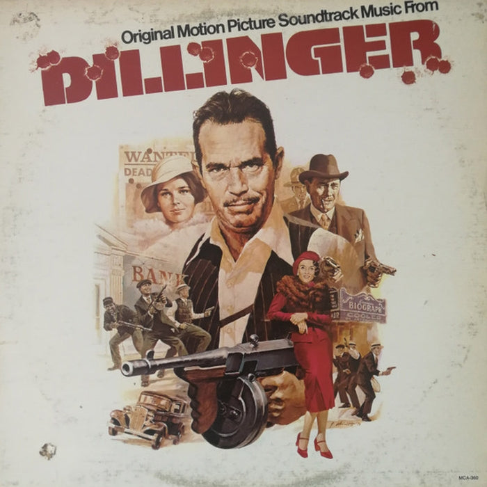 Barry De Vorzon – Dillinger Original Motion Picture Soundtrack LP Vinyl Record (VG+/VG) – Perfect for Movie Collectors & Vintage Music Enthusiasts