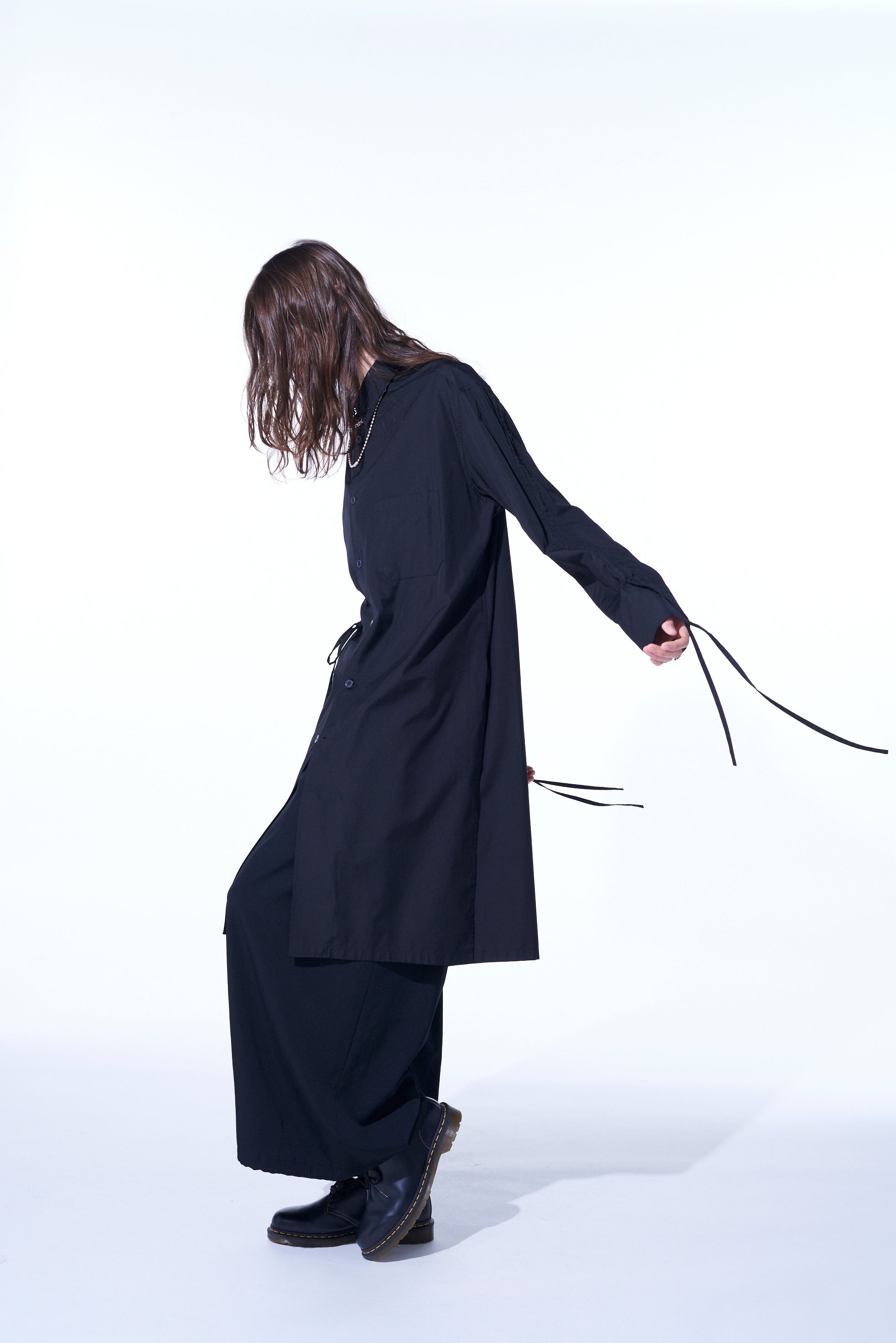 Oversized Cotton Broadcloth Long Shirt with Gathered Strings - Comfortable Loose Fit Casual Top for Women | Perfect for Layering, Beach Cover-Up & Everyday Wear