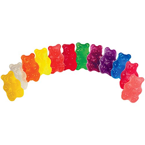 SweetGourmet Gummi Bears - 12 Delicious Fruit Flavors | 1 Pound Bulk Candy for Parties, Snacks & Gift Baskets | Soft & Chewy Candy Treats for Kids & Adults