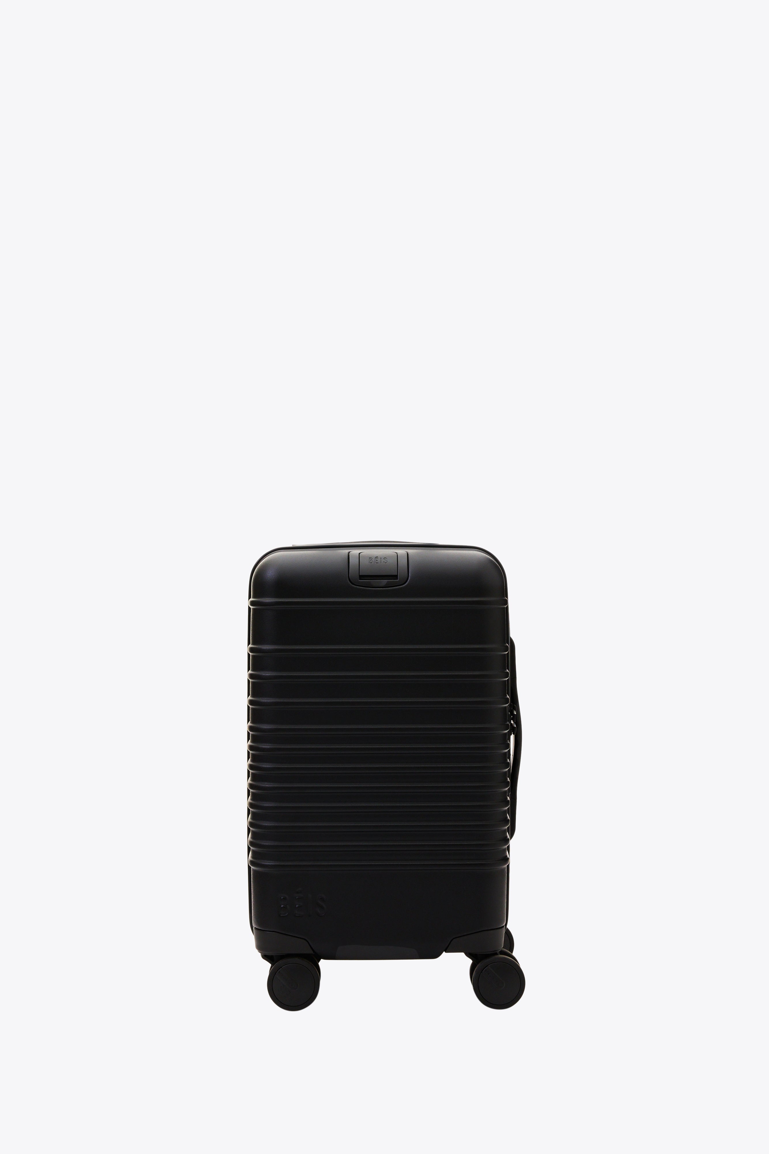Compact Black Carry-On Roller Luggage - Perfect for Air Travel & Weekend Getaways