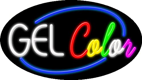 Vibrant Neon Glass Gel Color Sign #14589 - Handcrafted in USA - Perfect for Home Bar, Cafe, and Retro Room Decor