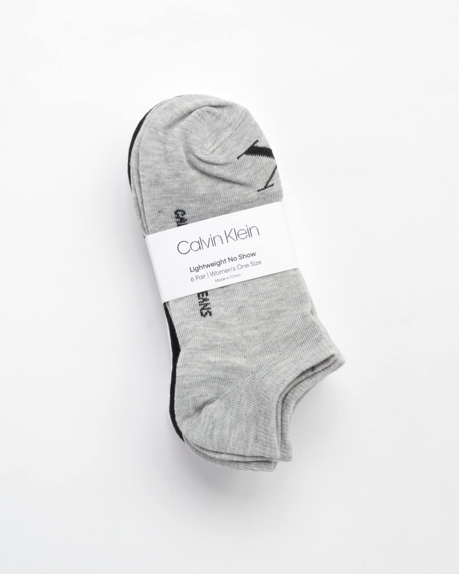 Calvin Klein Women's Lightweight No Show Socks - 6 Pack of Breathable Invisible Socks for Casual Wear, Sneakers & Everyday Comfort