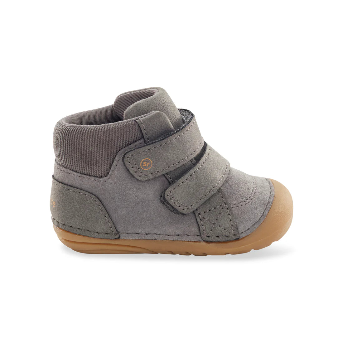 Stride Rite Grey Martin Soft Motion Toddler Boots - Waterproof Winter Shoes for Boys & Girls - Comfortable Non-Slip Walking Booties for Outdoor Play & Cold Weather