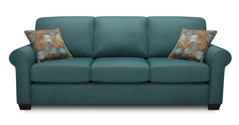 Modern Round Arm Sectional Sofa Set - Comfortable Fabric Upholstered Living Room Furniture for Small Spaces - Perfect for Apartments, Condos, and Cozy Family Gatherings
