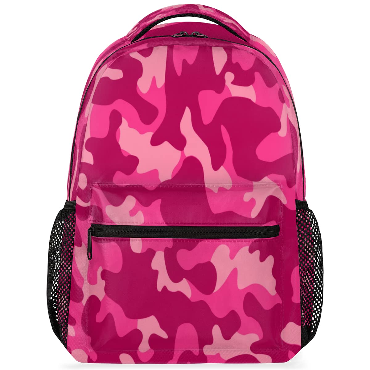 Pink Camouflage Laptop Backpack for Travel & Work - Durable Large Capacity Daypack with USB Charging Port - Perfect for College, Commuting & Outdoor Adventures (Men & Women)