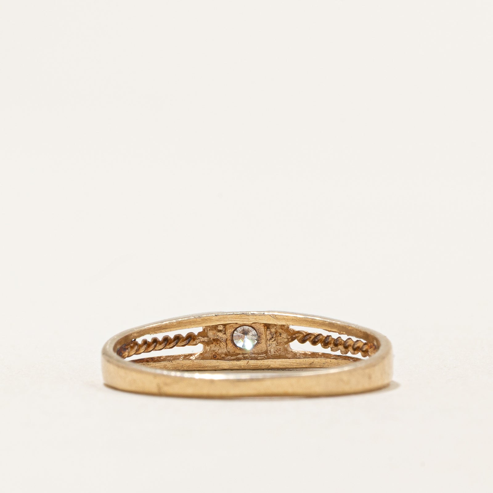 0.047ct Single Stone Diamond Band Ring - Size 6.25 | Elegant Solitaire Engagement & Wedding Ring for Women | Perfect for Proposals, Anniversaries & Special Occasions