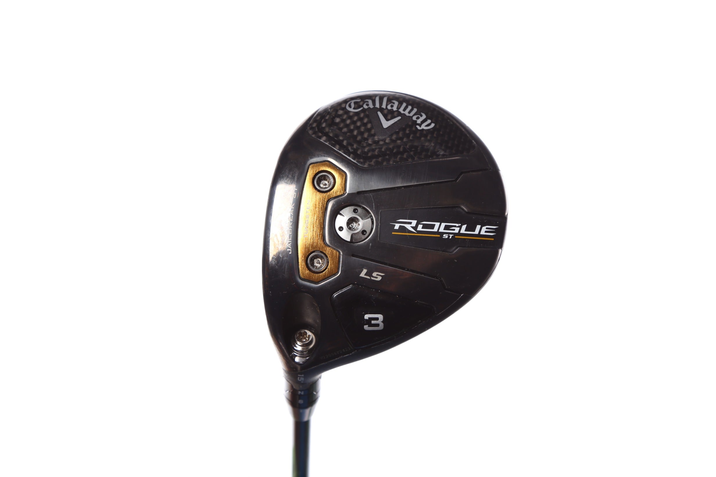 Callaway Rogue ST LS 3 Wood Left Handed Golf Club - 15° Loft, Extra Stiff Flex, Used - Perfect for Long Fairway Shots and Low Handicap Players
