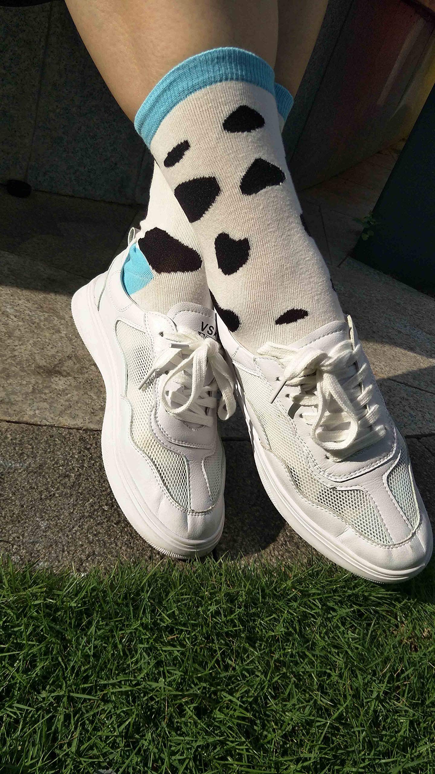 Women's Fun Animal Print Crew Socks - Soft, Comfortable & Breathable for Everyday Wear - Perfect for Casual Outfits, Lounge Wear & Gifts (FBA)