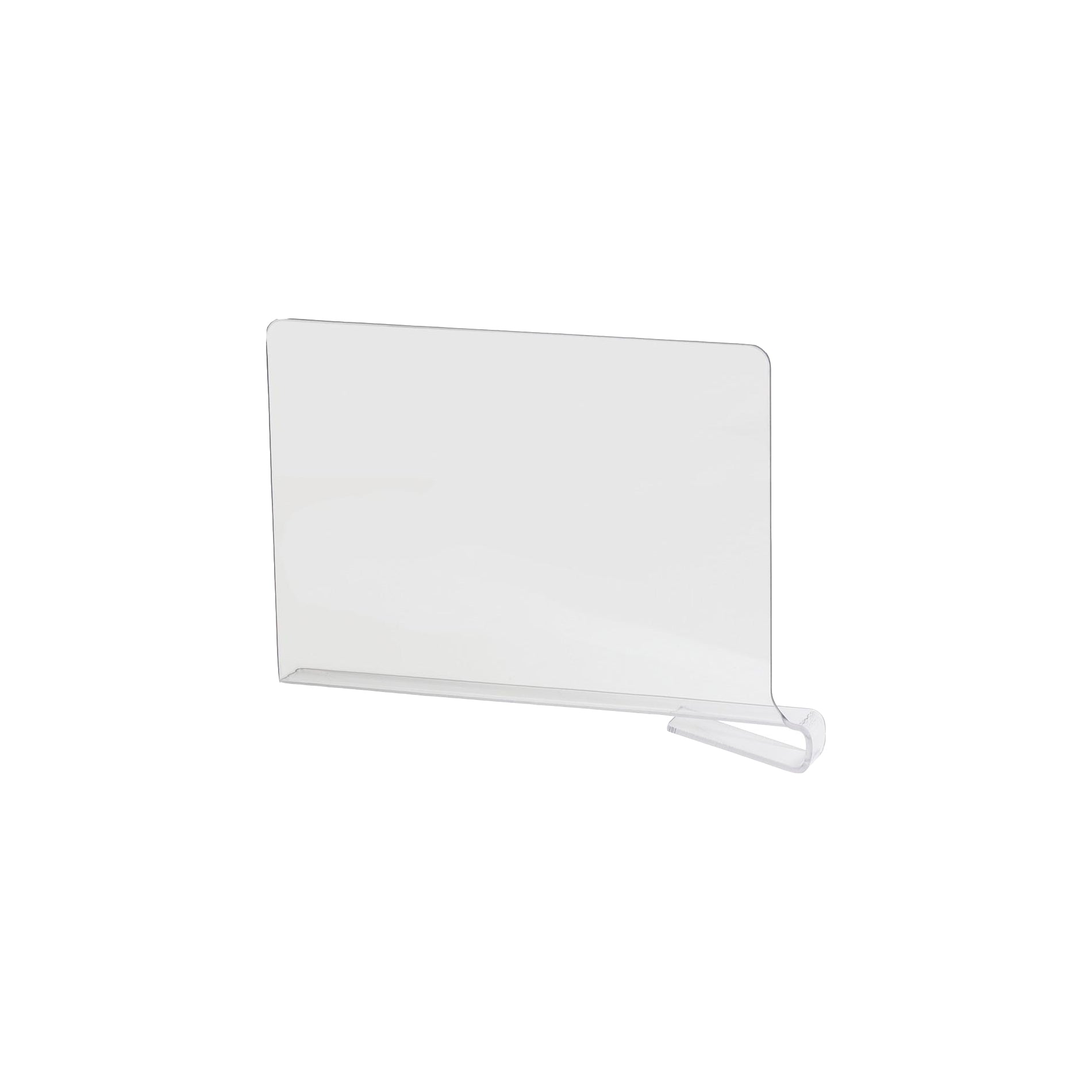 Clear Acrylic Shelf Dividers - 12 Pack Organizer for Closet, Pantry, Bookshelf & Cabinet - Adjustable & Durable Storage Solution for Home & Office Organization