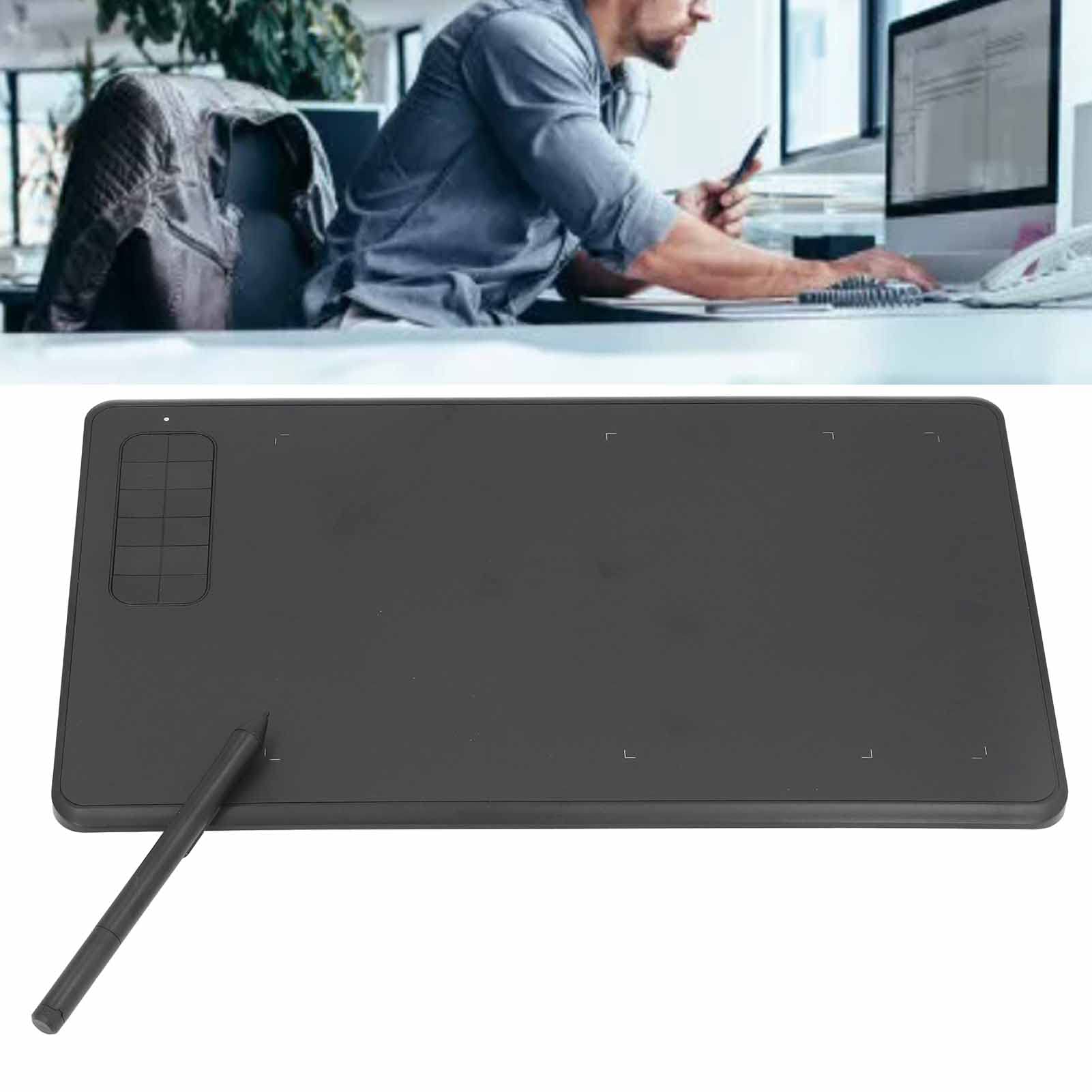 Digital Drawing Tablet with Stylus - 8192 Pressure Sensitivity, Battery-Free Pen, 12 Express Keys - Portable Graphics Tablet for PC, Mac - Perfect for Digital Art, Animation & Online Teaching