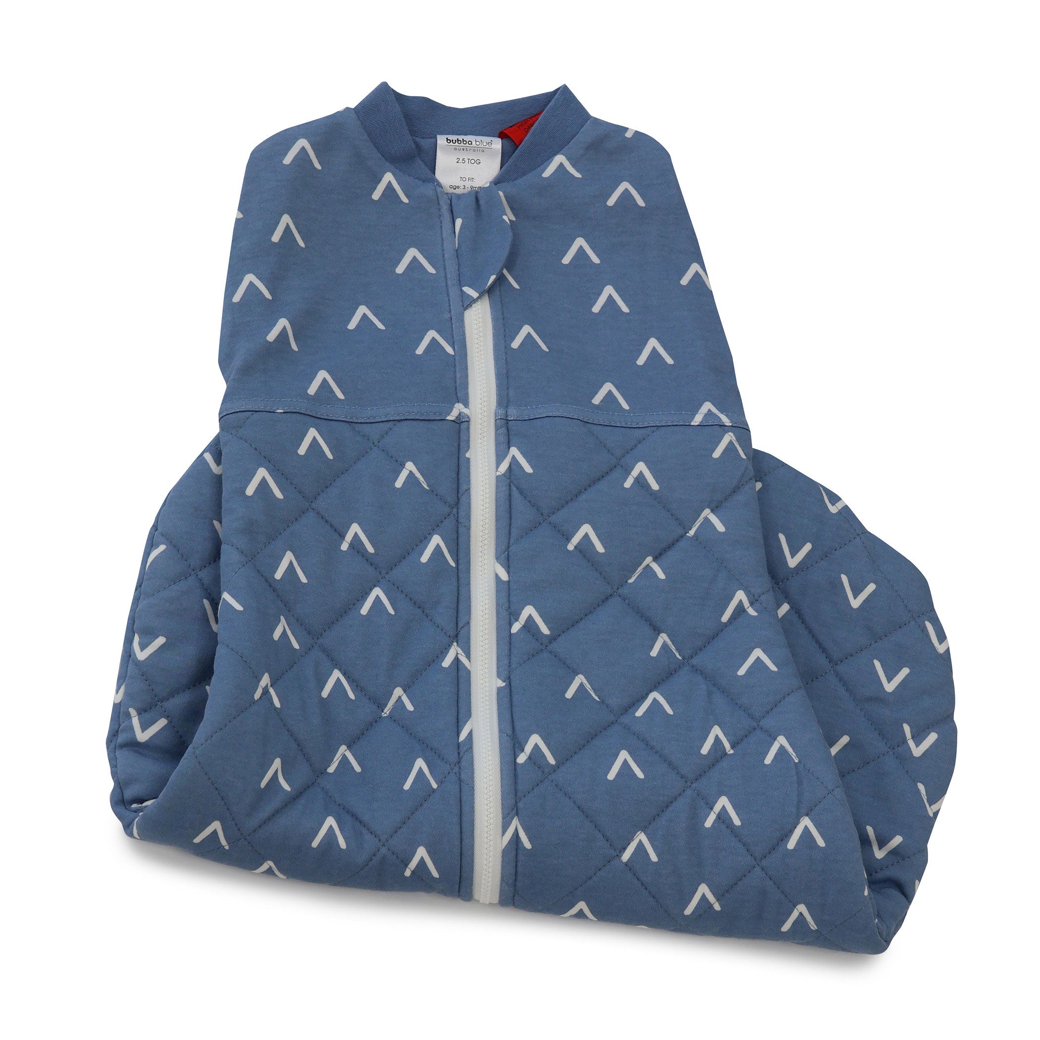 Nordic 2.5 TOG Swaddle Sleep Bag for Babies - Soft Denim Baby Sleeping Sack - Perfect for Nursery, Daycare & Travel