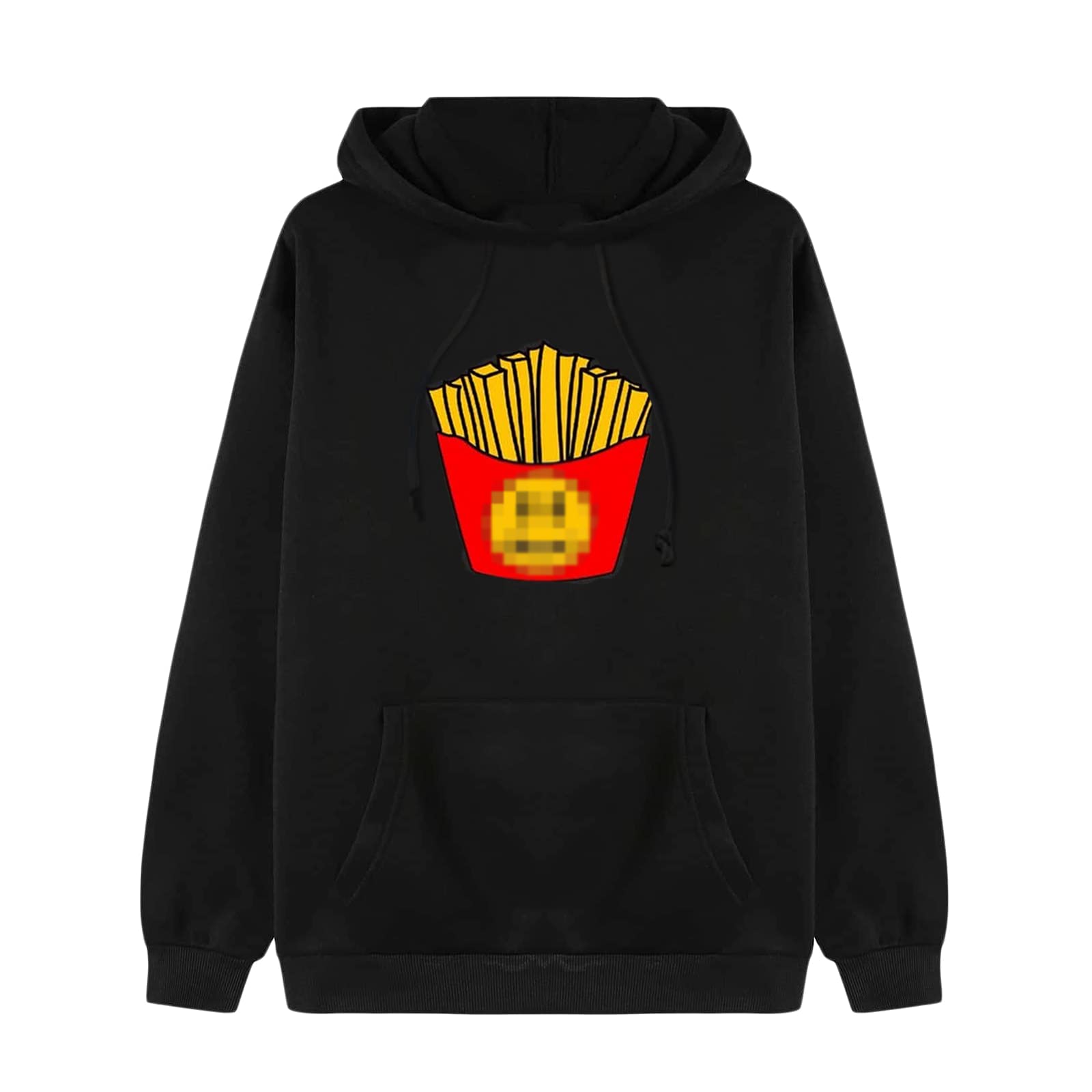 Comfortable Breathable Smiley Face Hoodie for Men & Women - Cozy Pullover Hooded Sweatshirt for Casual Wear, Gym, and Outdoor Activities