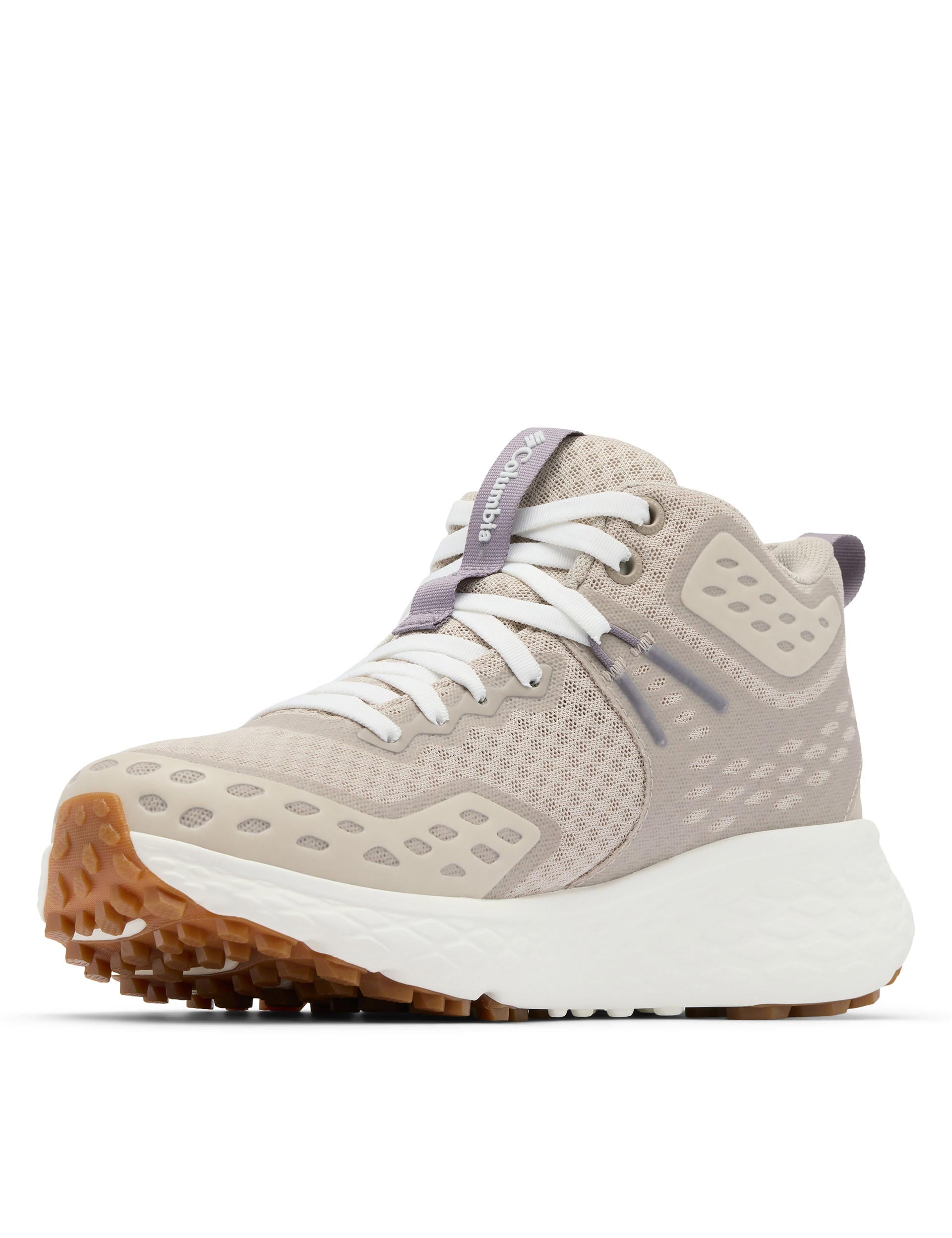 **Konos TRS OutDry Mid Hiking Shoes for Men & Women - Waterproof, Lightweight, Comfortable - Soft Taupe/Granite Purple - Ideal for Trail Running, Backpacking & Outdoor Adventures**