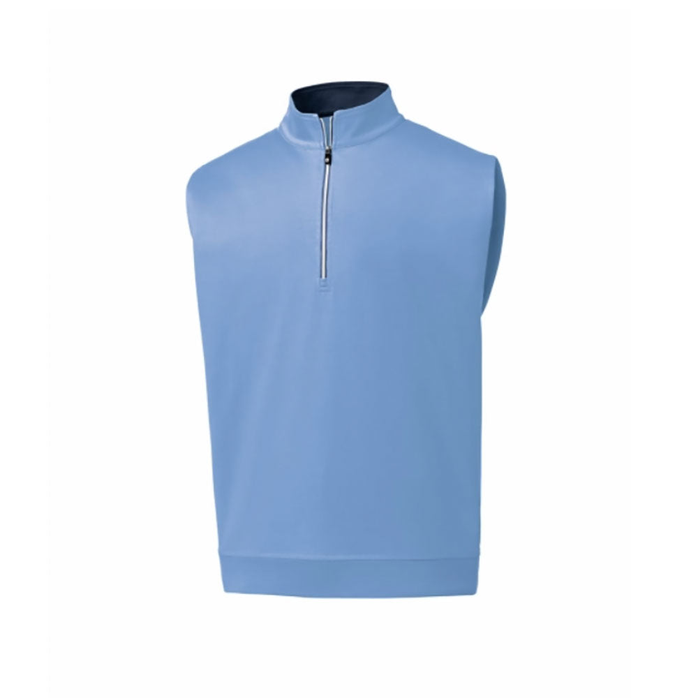 FootJoy Men's Half Zip Golf Pullover Vest - Lightweight & Breathable for Comfort on the Course | Perfect for Cool Weather & Layering During Golf Outings