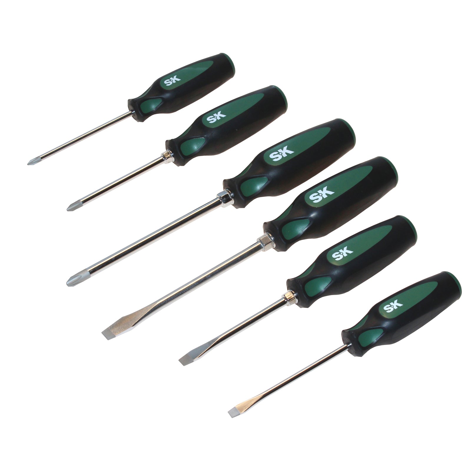 6 Piece CushionGrip Automotive Screwdriver Set - Ergonomic Non-Slip Handles for Car Repair & DIY Projects - Perfect for Mechanics, Home Improvement & Auto Maintenance