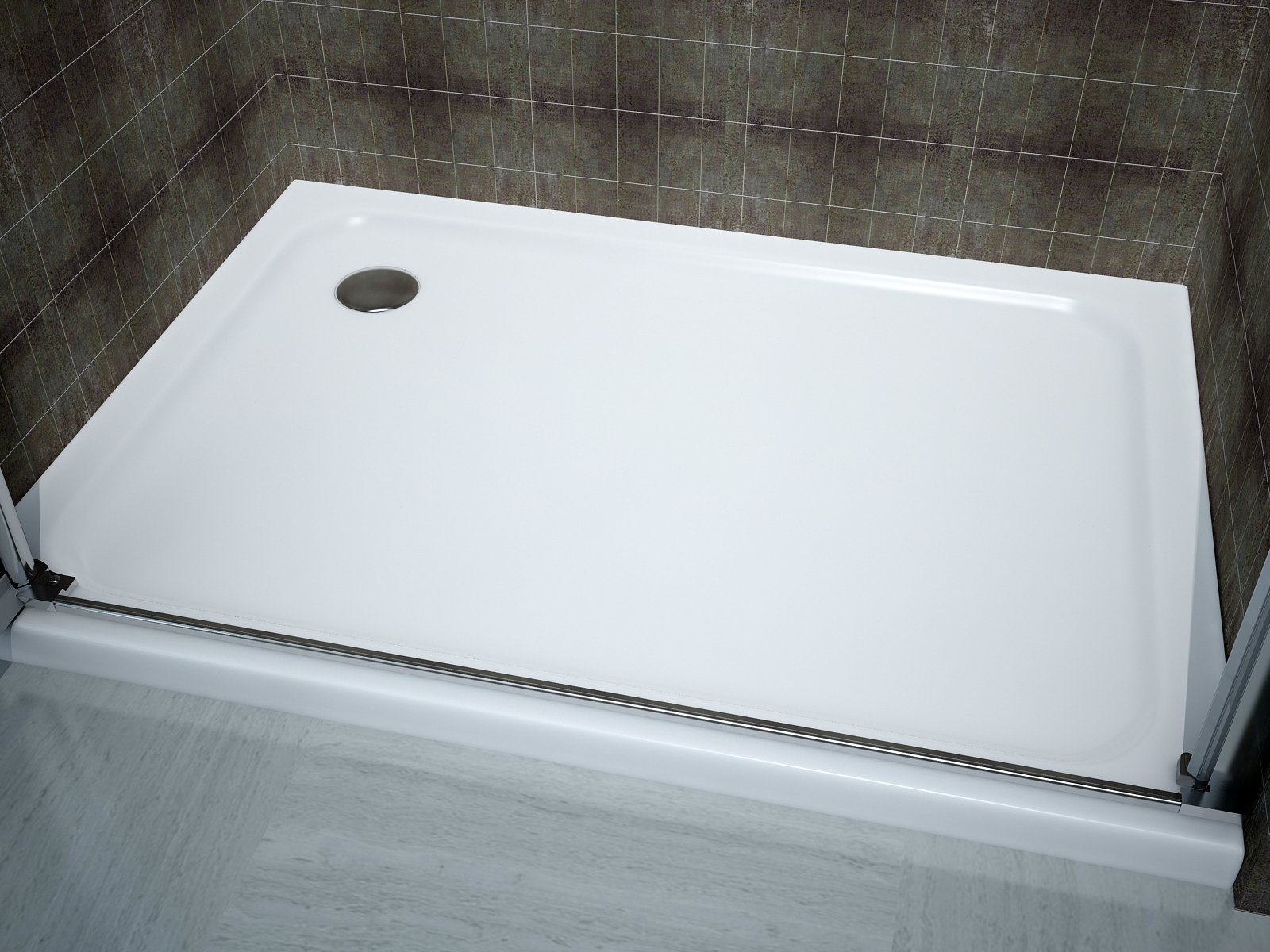 Frameless Single Folding Shower Door Enclosure - 6mm ESG Tempered Safety Glass - Clear Glass Bathroom Upgrade for Small Spaces - Perfect for Apartments, Tiny Homes & Modern Bathrooms