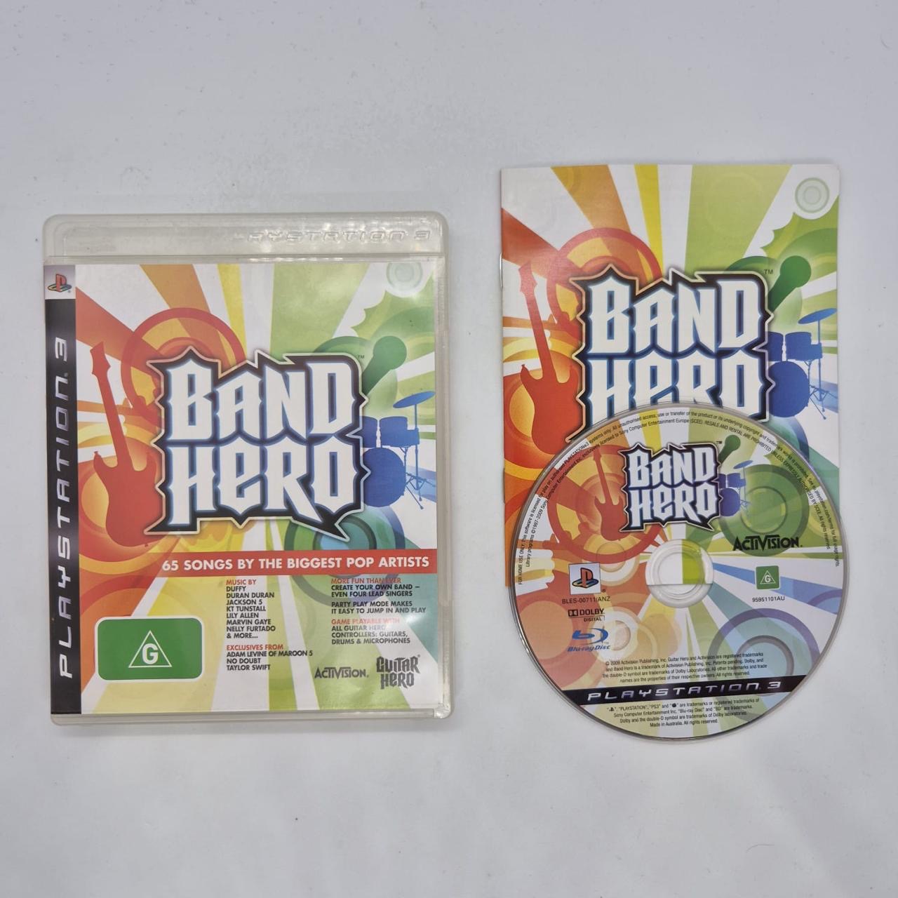 Band Hero PS3 Game for Playstation 3 - Complete with Manual (PAL Version) | Fun Music Rhythm Game for Parties & Family Entertainment