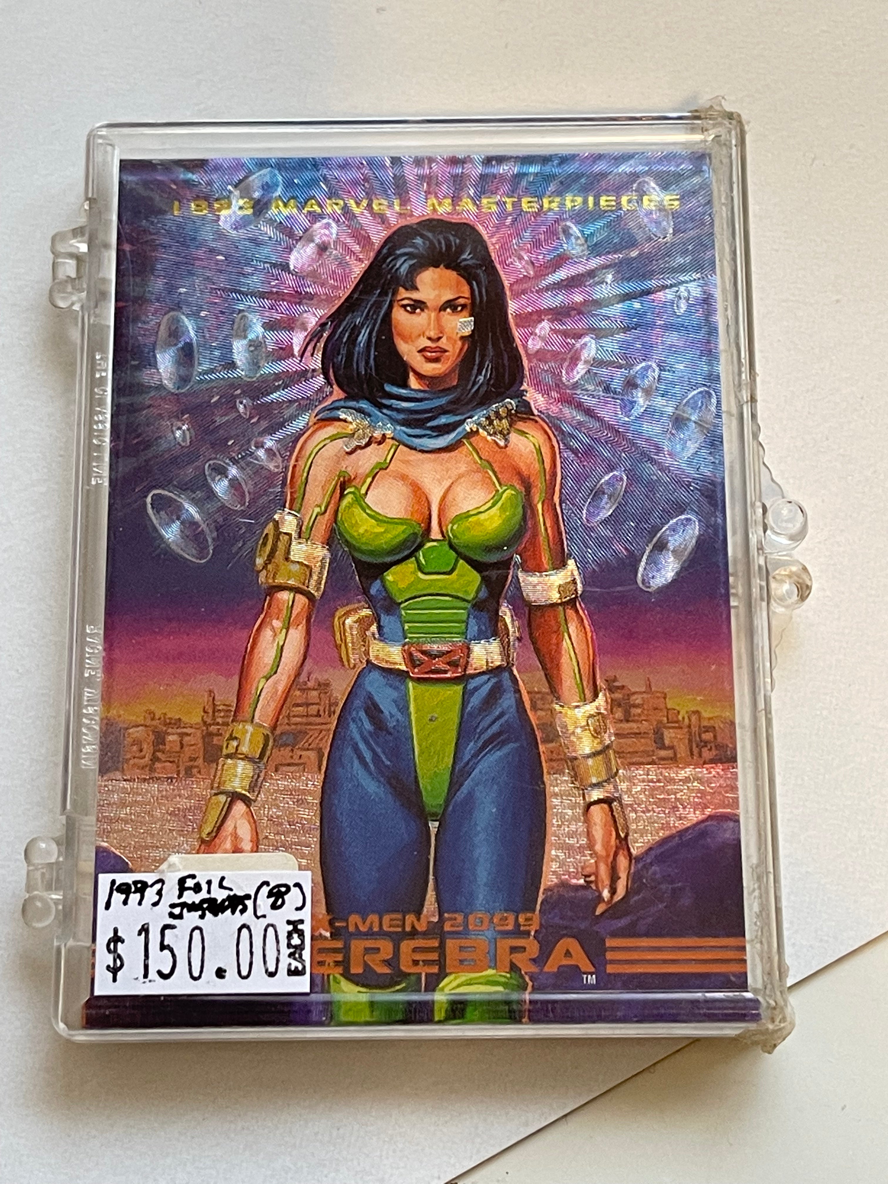 1993 Marvel Masterpieces Rare Foil Insert Cards Set - Collectible Trading Cards for Superhero Fans & Comic Enthusiasts - Perfect for Display, Trading, and Investment