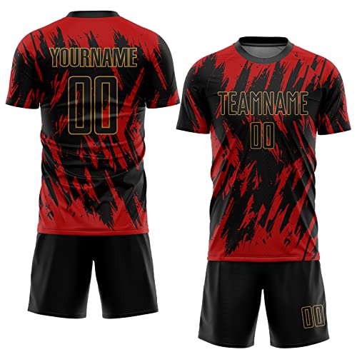 Red-black-old Gold