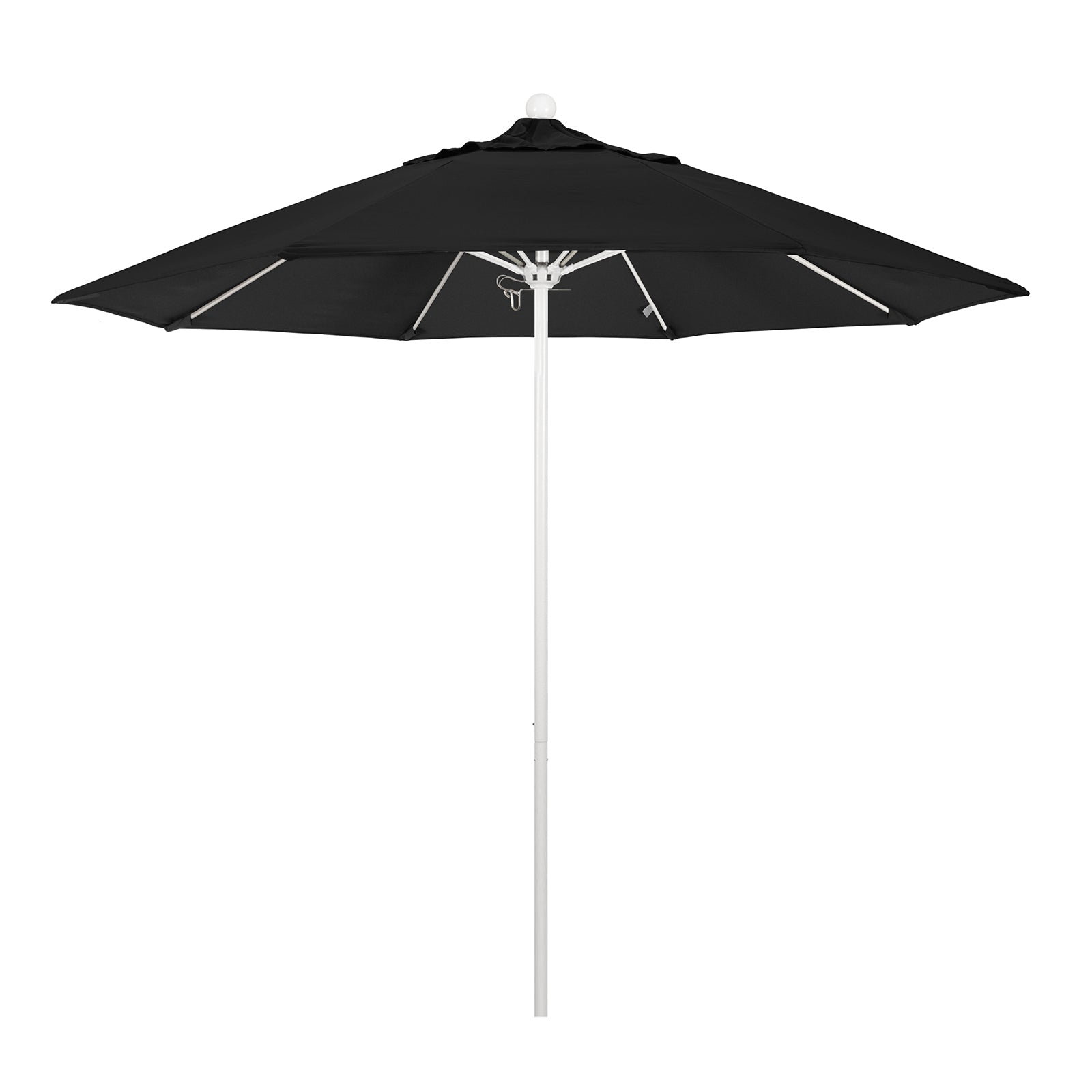 California Umbrella 9' Pole Push Lift with White Aluminum Pole - Multiple Color Options - Perfect for Patio, Poolside, and Outdoor Dining Areas